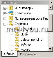Навигатор Metatrader 4 Навигатор Metatrader 4