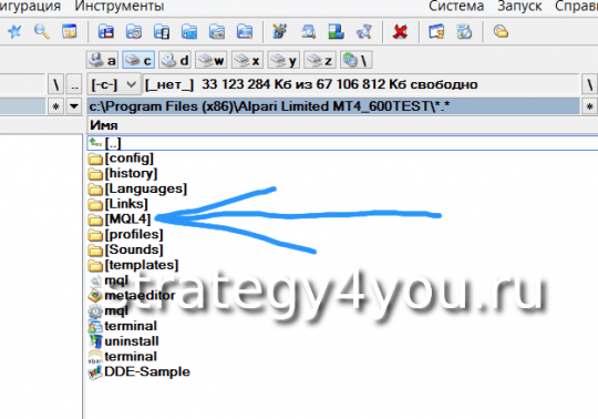 папка - MQL4
