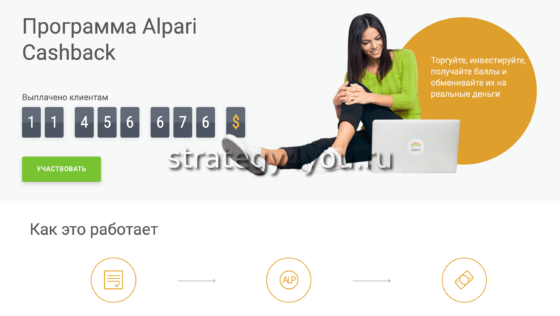 альпари cashback