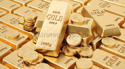 золото в слитках