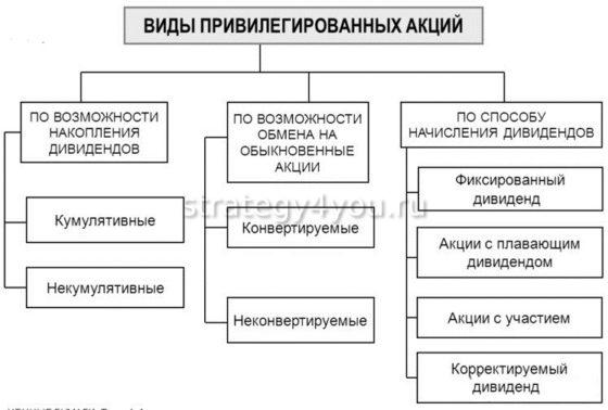 виды привилегированных акций