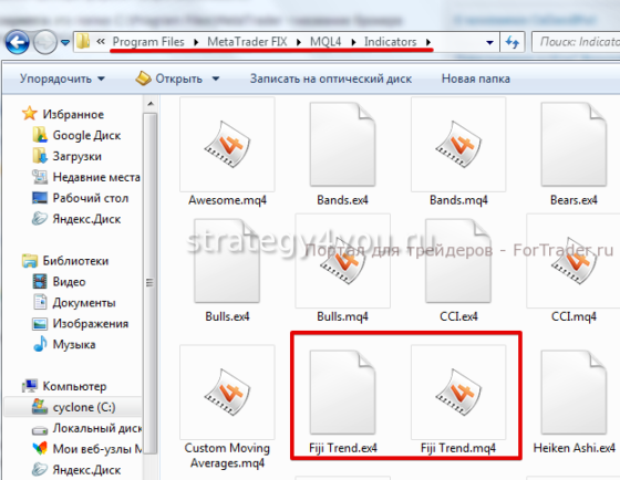Как установить индикатор в MT4 (MetaTrader 4)