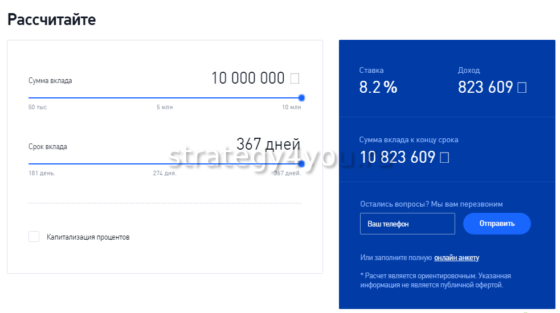 Вклады банка Возрождение для физических лиц