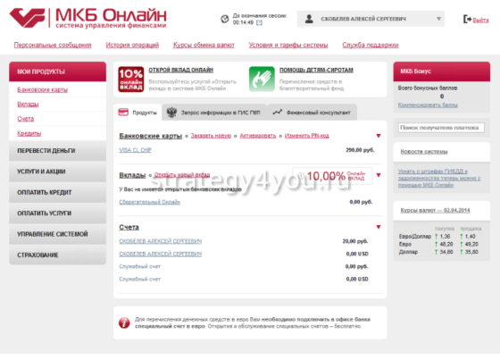 открытие вкладов в мкб