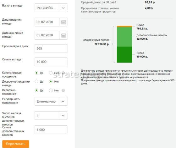 условия вклада пополняй онлайн сбербанка