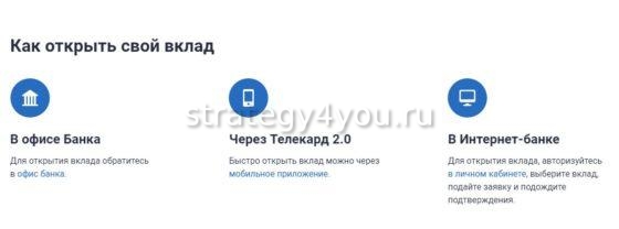 как открыть вклад в банке