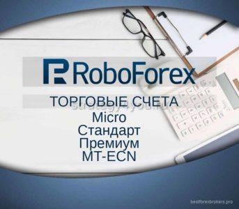 робофорекс виды торговых счетов
