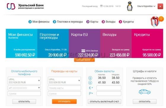 Личный кабинет в УБРиРе