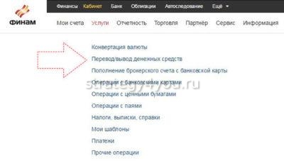 Финам спектр услуг