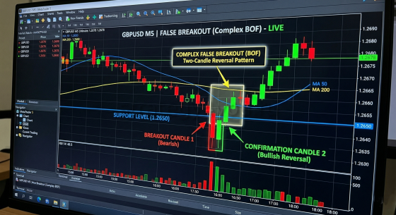Пробой двумя свечами (Complex False Breakout)